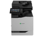 Description: CX825DE COL LASERPR 55PPM MLTFUNC

Lexmark CX825de - Multifunction printer - color - laser - Legal (8.5 in x 14 in)/A4 (8.25 in x 11.7 in) (original) - A4/Legal (media) - up to 52 ppm (copying) - up to 52 ppm (printing) - 650 sheets - 33.6 Kbps - USB 2.0, Gigabit LAN, USB host

The Lexmark CX825de color letter MFP combines up to 55 page-per-minute print speed, ease of use and professional color with configurable software solutions. A 10-inch class e-Task color touch screen features an ultra-smooth surface that can be activated by almost anything, including pens, fingertips or nails-without pressure or direct skin contact. Its high-performance graphics chip, standard input capacity of up to 650 pages (expandable to 4500) and monthly duty cycle of up to 250,000 pages are enhanced by optional finishing capabilities comparable to production A3 copiers: inline staple finisher and multi-position staple/hole punch finisher. To reduce maintenance and minimize downtime, it has long-life photoconductor units and high-yield toner cartridges-ideal for high-volume production environments.

WHAT'S IN THE BOX
Lexmark CX825de color laser multifunction printer with hard disk
Up to 8,000-page black toner cartridge
Up to 17,000-page cyan, magenta, yellow toner cartridges
Up to 175,000 pages photoconductor and up to 300,000 pages developer unit
Software and Documentation CD
Power Cord(s)
Setup Guides (network and local attachment)
Statement of limited warranty / guarantee
Lexmark Cartridge Collection Program information
KEY SELLING POINTS
Production-class performance
Professional color
Advanced media handling
Outstanding scanning