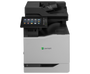 Description: CX860DE COL LASERPR 60PPM MLTFUNC

Lexmark CX860de - Multifunction printer - color - laser - Legal (8.5 in x 14 in)/A4 (8.25 in x 11.7 in) (original) - A4/Legal (media) - up to 57 ppm (copying) - up to 57 ppm (printing) - 650 sheets - 33.6 Kbps - USB 2.0, Gigabit LAN, USB host

The Lexmark CX860de color letter MFP combines up to 60 page-per-minute print speed, ease of use and professional color with configurable software solutions. A 10-inch class e-Task color touch screen features an ultra-smooth surface that can be activated by almost anything, including pens, fingertips or nails-without pressure or direct skin contact. Its high-performance graphics chip, standard input capacity of up to 650 pages (expandable to 4500) and monthly duty cycle of up to 350,000 pages are enhanced by optional finishing capabilities comparable to production A3 copiers: inline staple finisher and multi-position staple/hole punch finisher. To reduce maintenance and minimize downtime, it has long-life photoconductor units and high-yield toner cartridges-ideal for high-volume production environments.

WHAT'S IN THE BOX
Lexmark CX860de color laser multifunction printer with hard disk
Up to 8,000-page black toner cartridge
Up to 17,000-page cyan, magenta and yellow toner cartridges
Up to 175,000 pages photoconductor and up to 300,000 pages developer unit
Software and Documentation CD
Power Cord(s)
Setup Guides (network and local attachment)
Statement of limited warranty / guarantee
Lexmark Cartridge Collection Program information
KEY SELLING POINTS
Production-class performance
Professional color
Advanced media handling
Multitouch screen
Advanced scanning