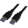 StarTech.com 6 ft Black SuperSpeed USB 3.0 (5Gbps) Cable A to A - M/M - Connect USB 3.2 Gen1 A devices to a USB hub or to your computer