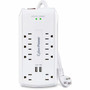 125V 8 OUTLETS 2-USB 2.4A EMI/RFI 6FT CORD WHITE $320,000 CEG