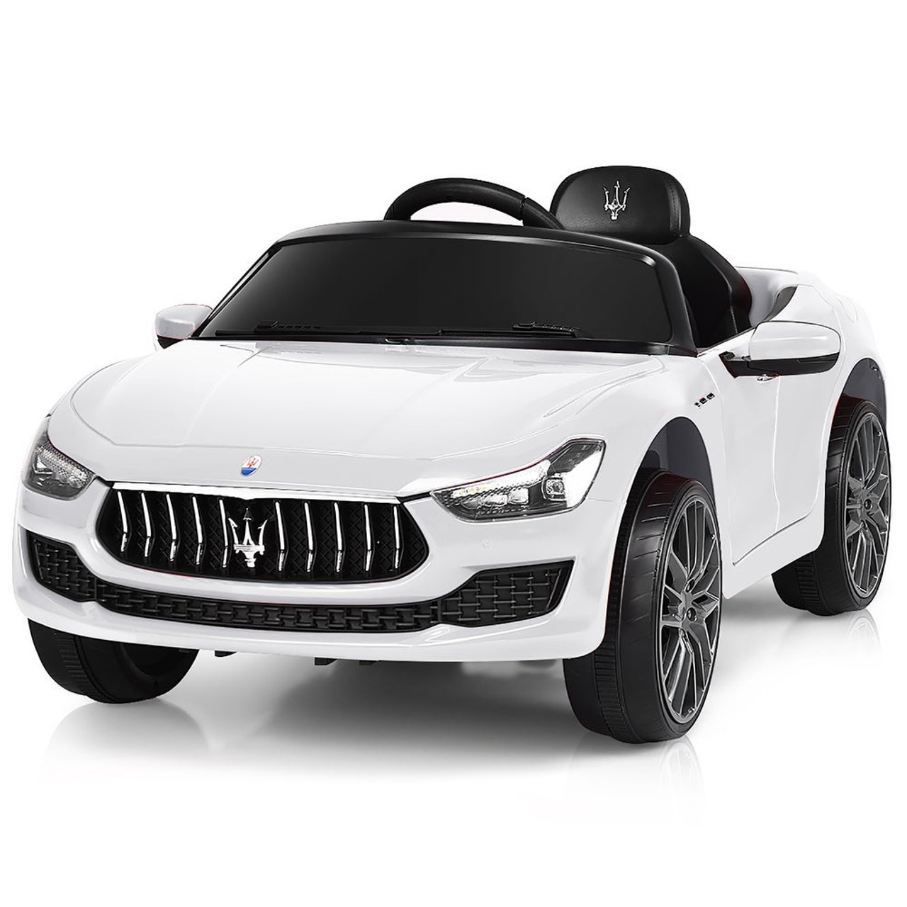 Black Maserati License 12V Rechargeable kids Ride On Car With MP3 Remote 