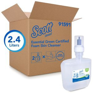 Scott Essential Green Certified Foam Skin Cleanser, 2/1200ml Kimberly Clark Professionals