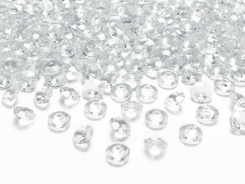 Diamentowe konfetti, bezbarwny, 12mm