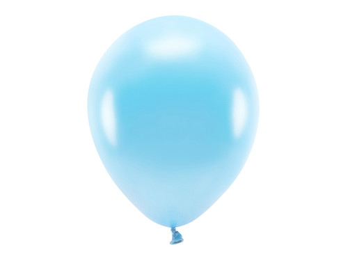 Balony Eco 30cm metalizowane, jasny niebieski