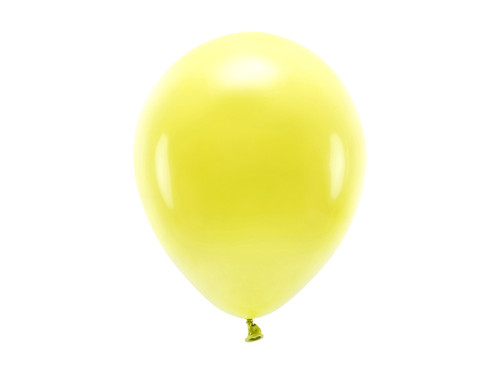 Balony Eco 26cm pastelowe, żółty	
