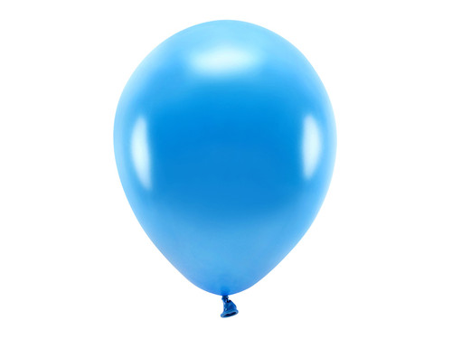Balony Eco 30cm metalizowane, niebieski