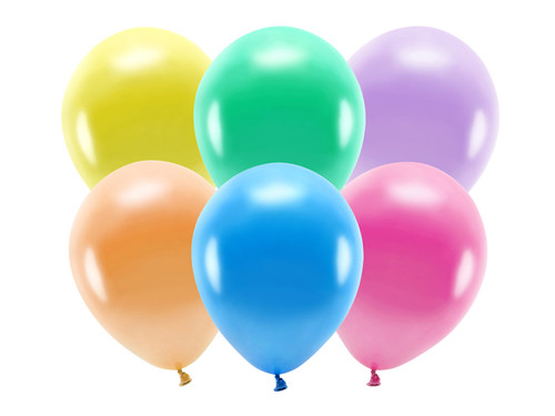 Balony Eco 30cm metalizowane, mix	