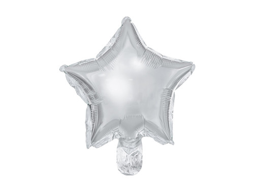 Balony foliowe Gwiazdka, 25 cm, srebrny