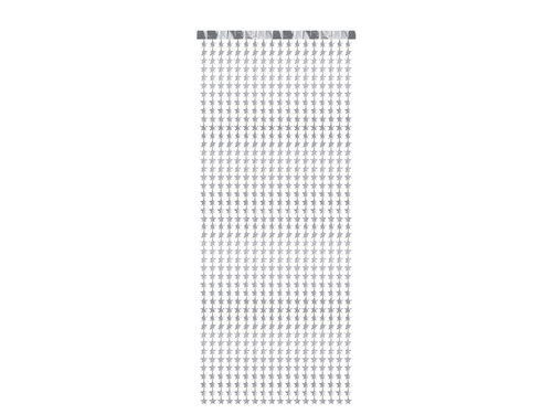 Kurtyna - Gwiazdki, srebrny, 100x245 cm