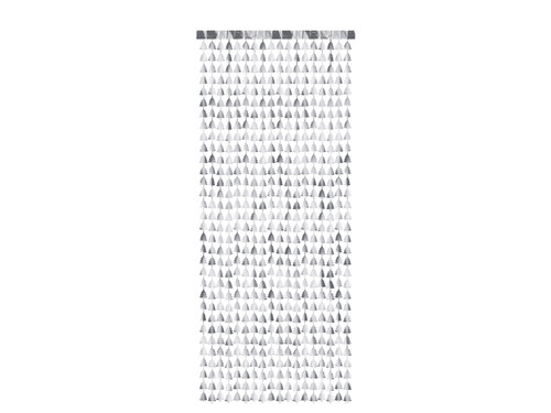 Kurtyna - Choinka, srebrny, 100x245 cm
