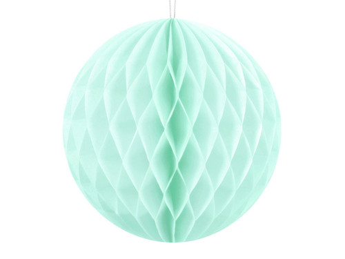 Kula bibułowa, jasna mięta, 10cm