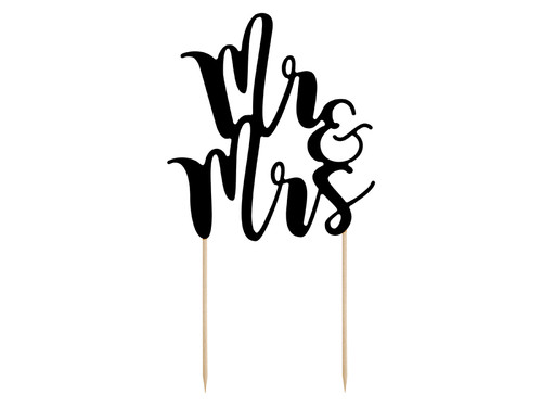 Topper na tort Mr&Mrs, 25,5cm		
