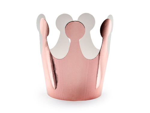 Korona Party, różowe złoto, 6cm