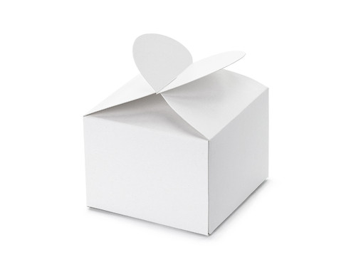 Pudełeczka Serce, białe 6 x 5 x 6 cm