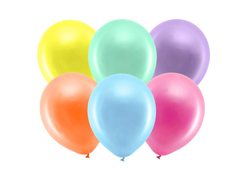 Balony Rainbow 23cm metalizowane, mix	