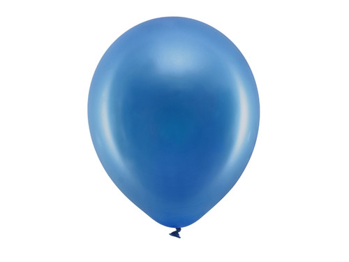 Balony Rainbow 30cm metalizowane, granat	
