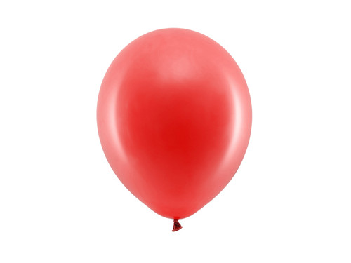 Balony Rainbow 23cm pastelowe, czerwony