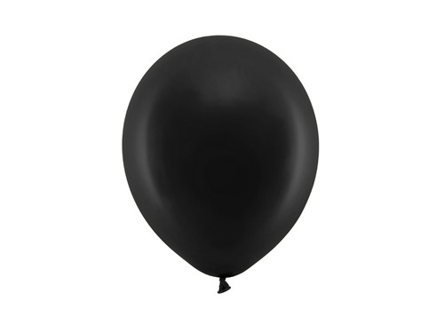 Balony Rainbow 23cm pastelowe, czarny	