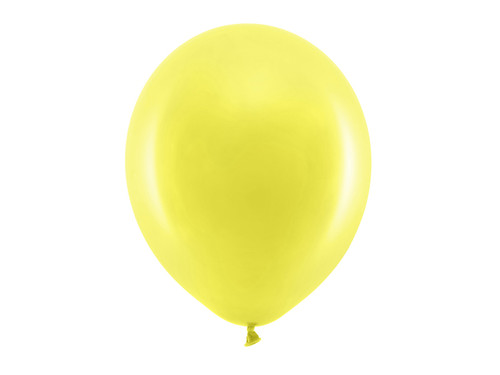 Balony Rainbow 30cm pastelowe, żółty