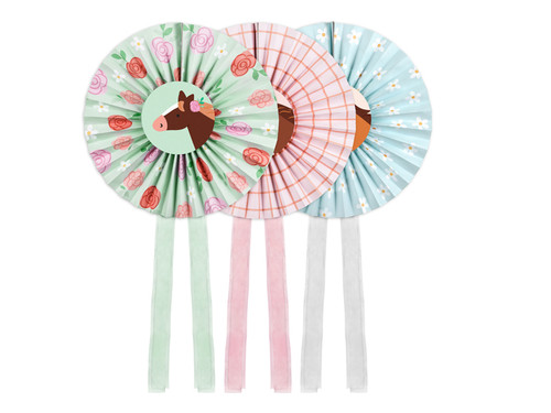 Rozety dekoracyjne Konie, mix, 35 cm