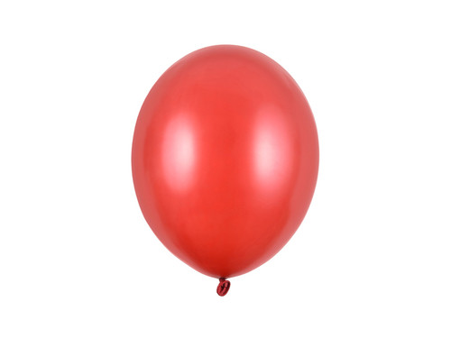Balony Strong 27cm, Metallic Poppy Red	