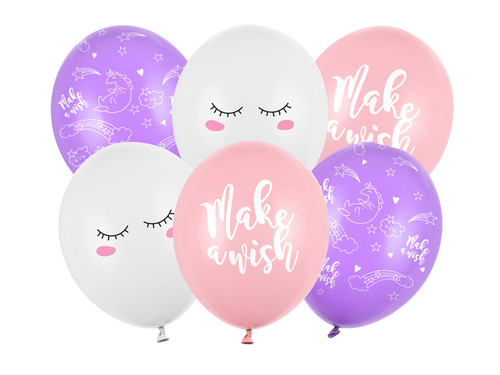 Balony 30cm, Jednorożec, mix	