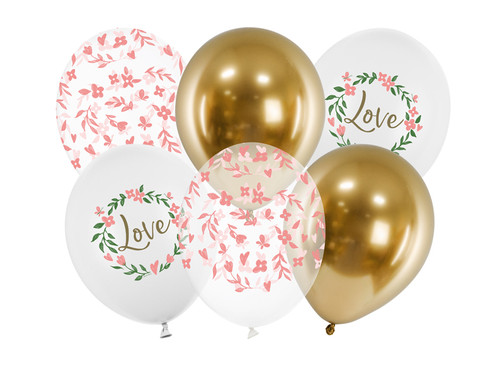 Balony 30 cm, Love, mix	