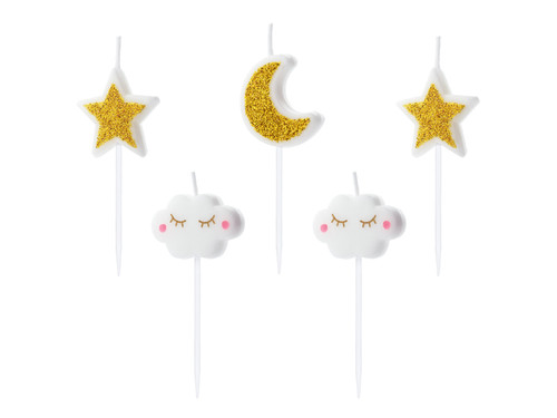 Świeczki urodzinowe Little Star, mix, 2-3cm