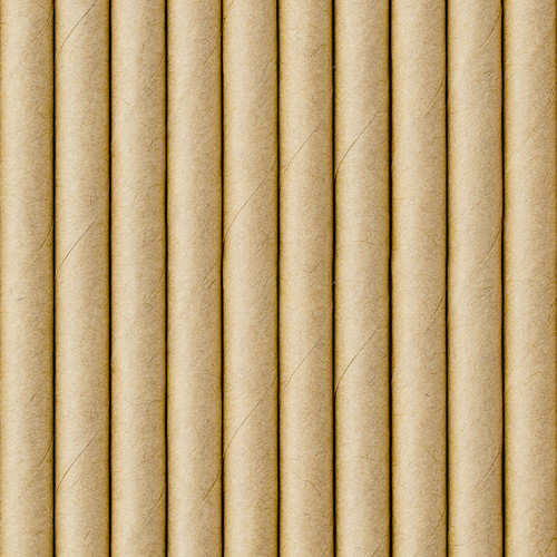 Słomki papierowe, kraft, 19.5cm	