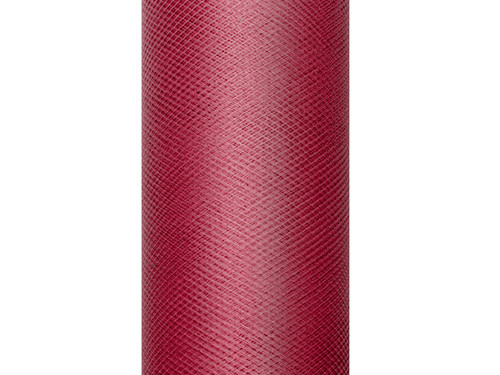 Tiul gładki, bordo, 0,3 x 9m