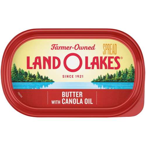 Land O Lakes Butter with Canola Oil, Spreadable, 15 oz. Tub