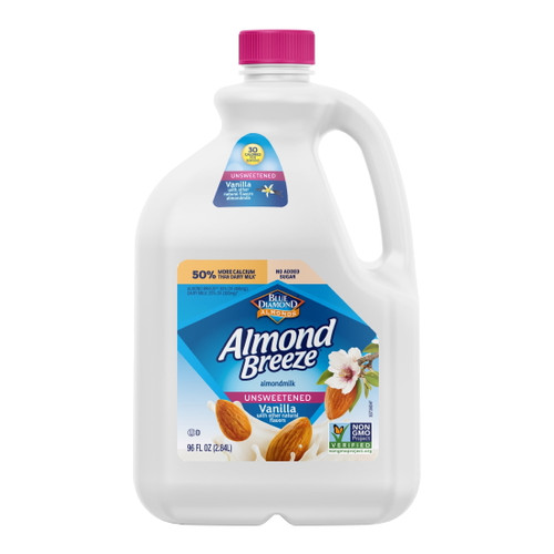 Almond Breeze Unsweetened Vanilla Almond Milk, 96 fl oz