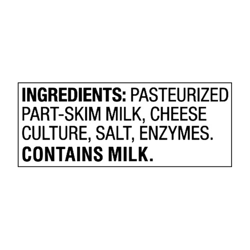 Great Value Low-Moisture Part-Skim Mozzarella Cheese, 16 oz Block (Plastic Packaging)