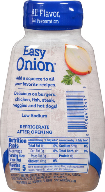 Spice World Easy Onion, 9.5 oz Jar