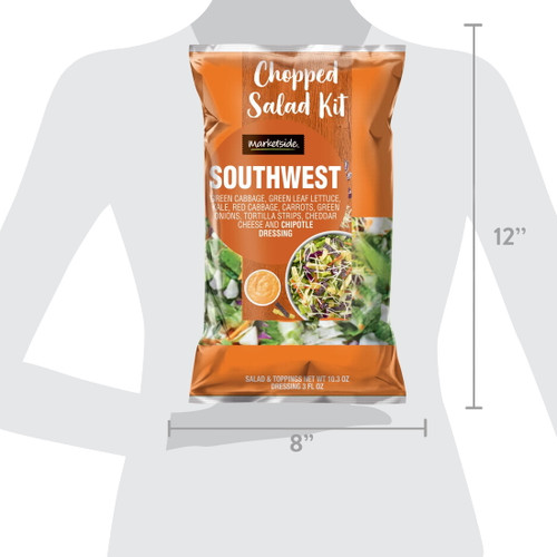 Marketside Southwest Chopped Salad Kit, 10.3 oz Bag, Fresh