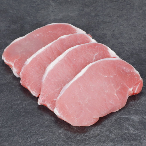 Pork Center Cut Loin Chops Boneless, 0.9 - 2.01 lb Tray