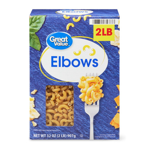 Great Value Elbows Pasta, 32 oz