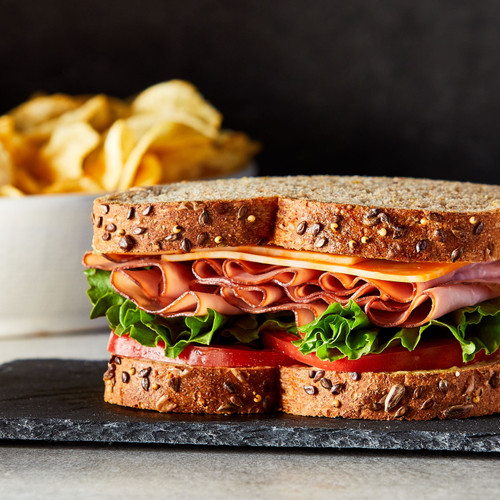 Great Value Thin Sliced Black Forest Ham Lunchmeat, Family Pack, 1lb, Resealable Plastic Tub, 10 G of Protein per 2oz Serving