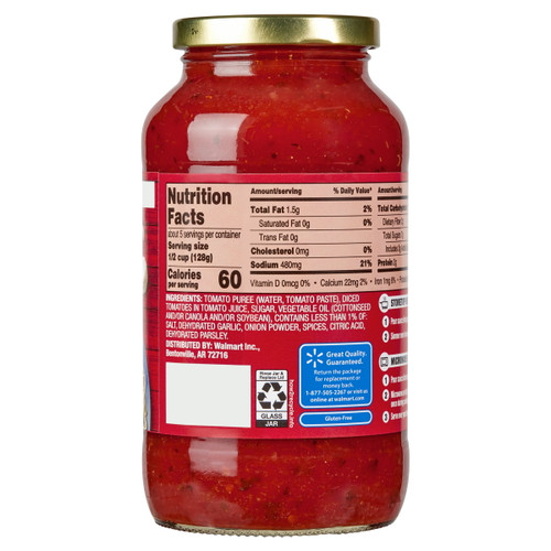 Great Value Traditional Pasta Sauce, 24 oz