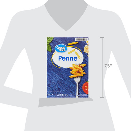 Great Value Penne, 16 oz Box, (Shelf Stable)