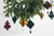 Bombka papierowa honeycomb Sopelek, burgund, 10x15 cm