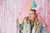 Czapeczki Happy Birthday, mix, 16cm