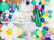 Kurtyna Party, niebieski, 90 x 250cm