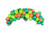Balony Eco 30cm pastelowe, pomarańczowy