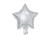 Balony foliowe Gwiazdka, 25 cm, srebrny