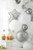 Balony foliowe Gwiazdka, 25 cm, srebrny