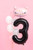 Balon foliowy Cyfra ''3'', 86cm, czarny
