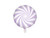Balon foliowy Cukierek, 35cm, jasny liliowy