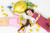 Balon foliowy Cytrynka, 50x75 cm, mix