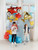Balon foliowy Szachownica Happy Birthday, 45 cm, mix